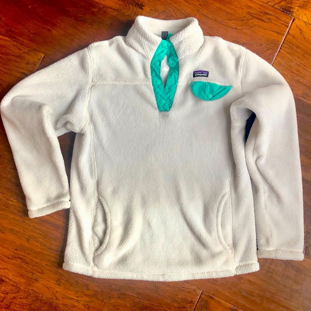 Patagonia Re-Tool Snap-T pullover, girls size XL/14